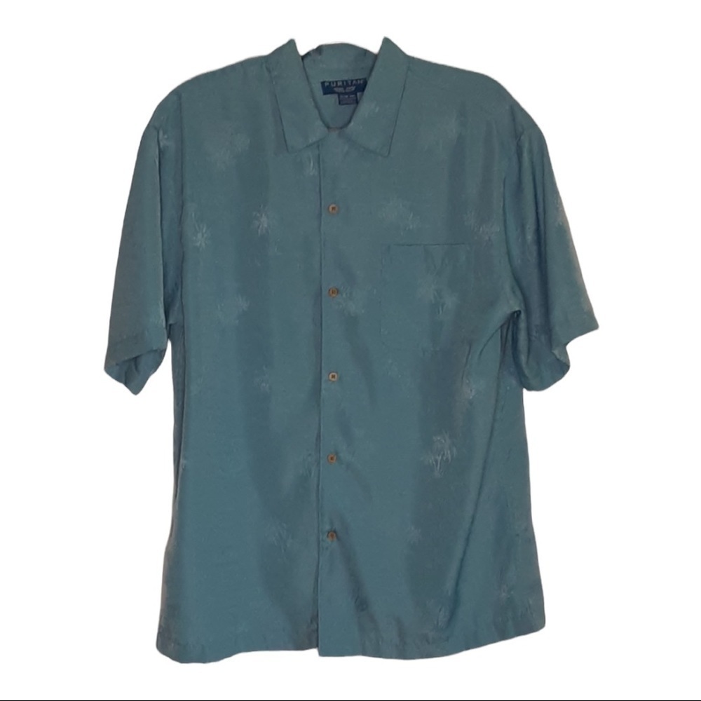 Puritan button up shirt Sz Med